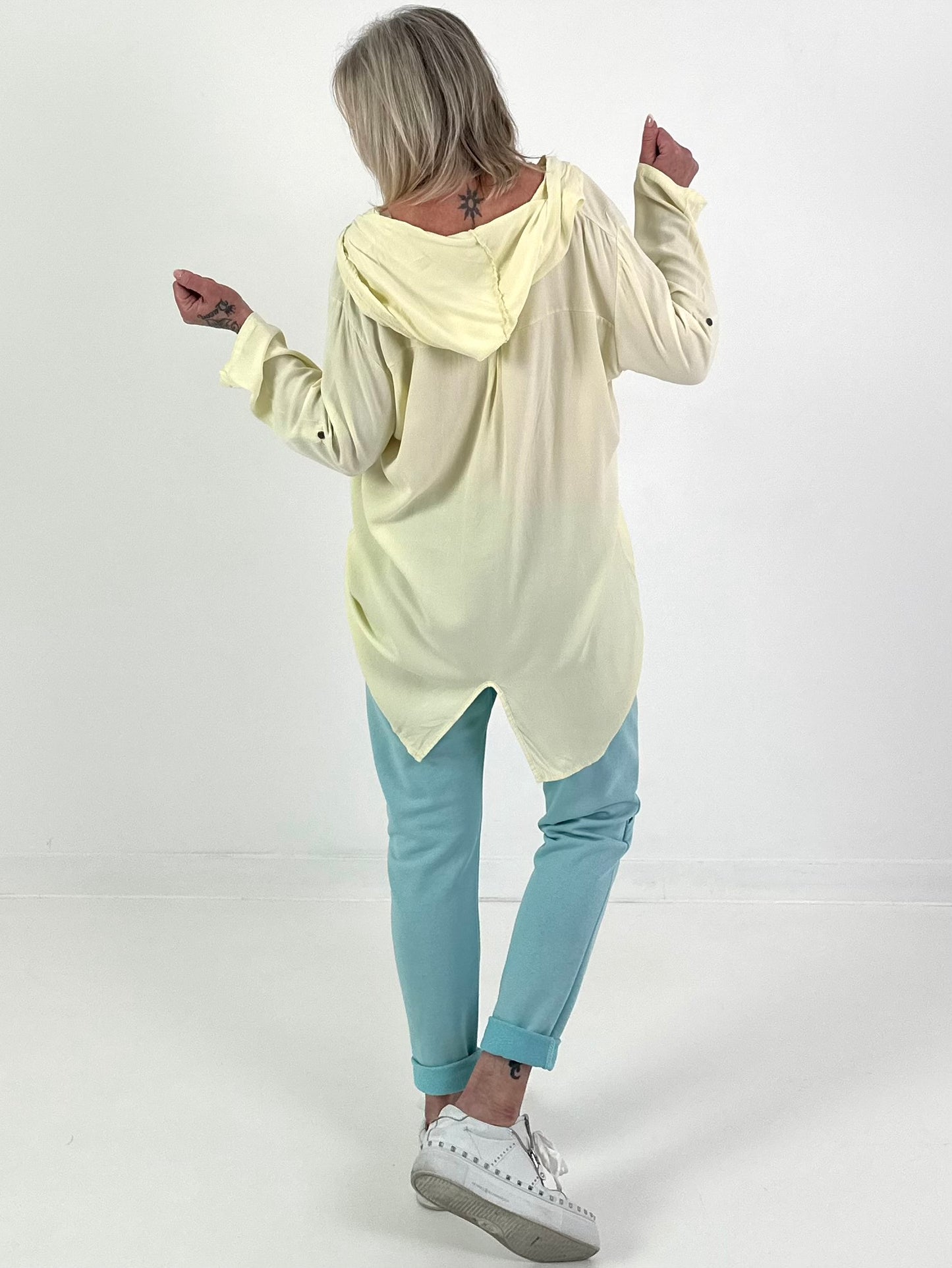 Tunika mit Kapuze - gelb