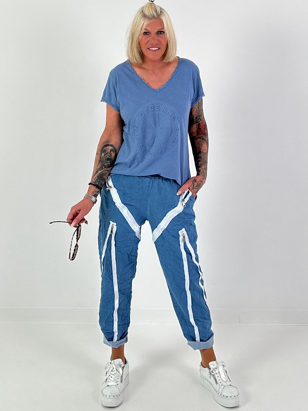 T-Shirt Norderney - denim blue