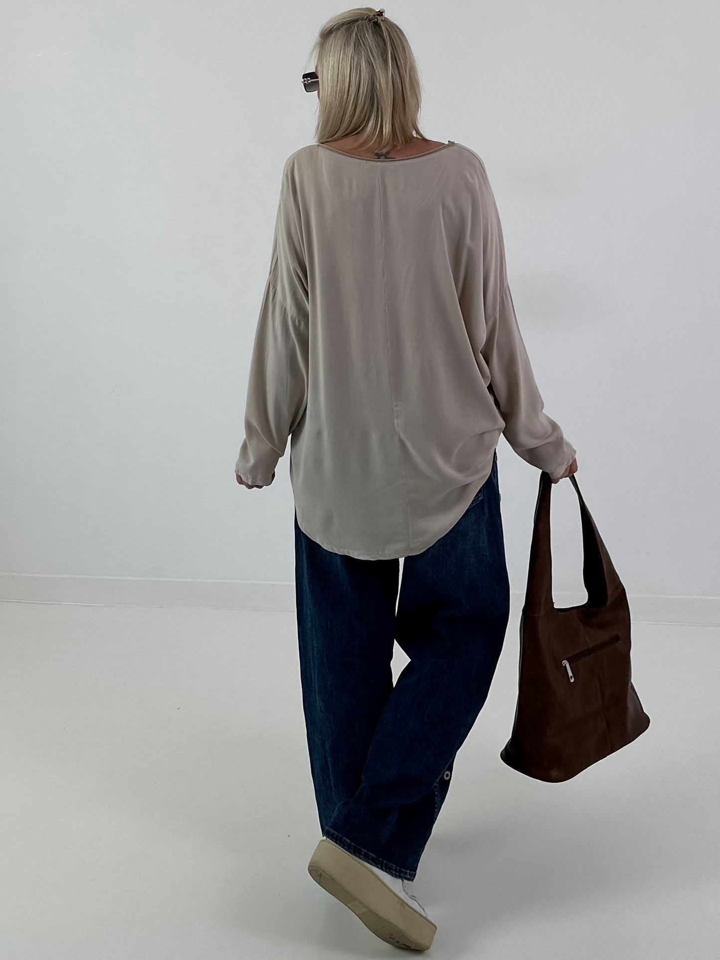 Oversized Shirt Amore - beige