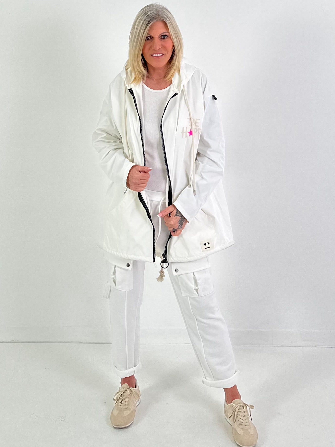 Jacke Don´t worry - weiss