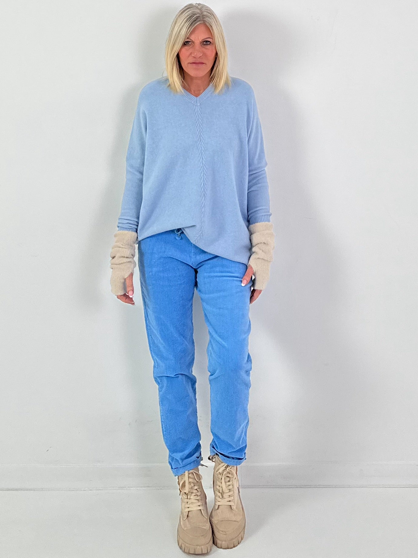 Pullover Modell "Classy Knit" - blau