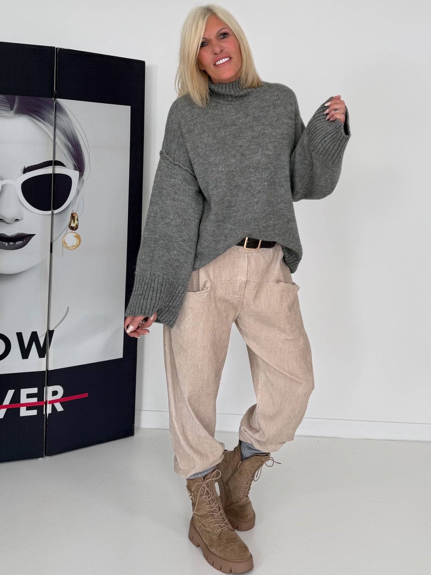 Cozy Turtleneck Sweater - anthracite