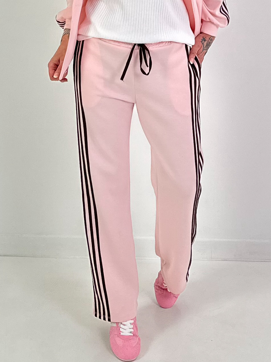 Hose mit Streifendetails - rosa