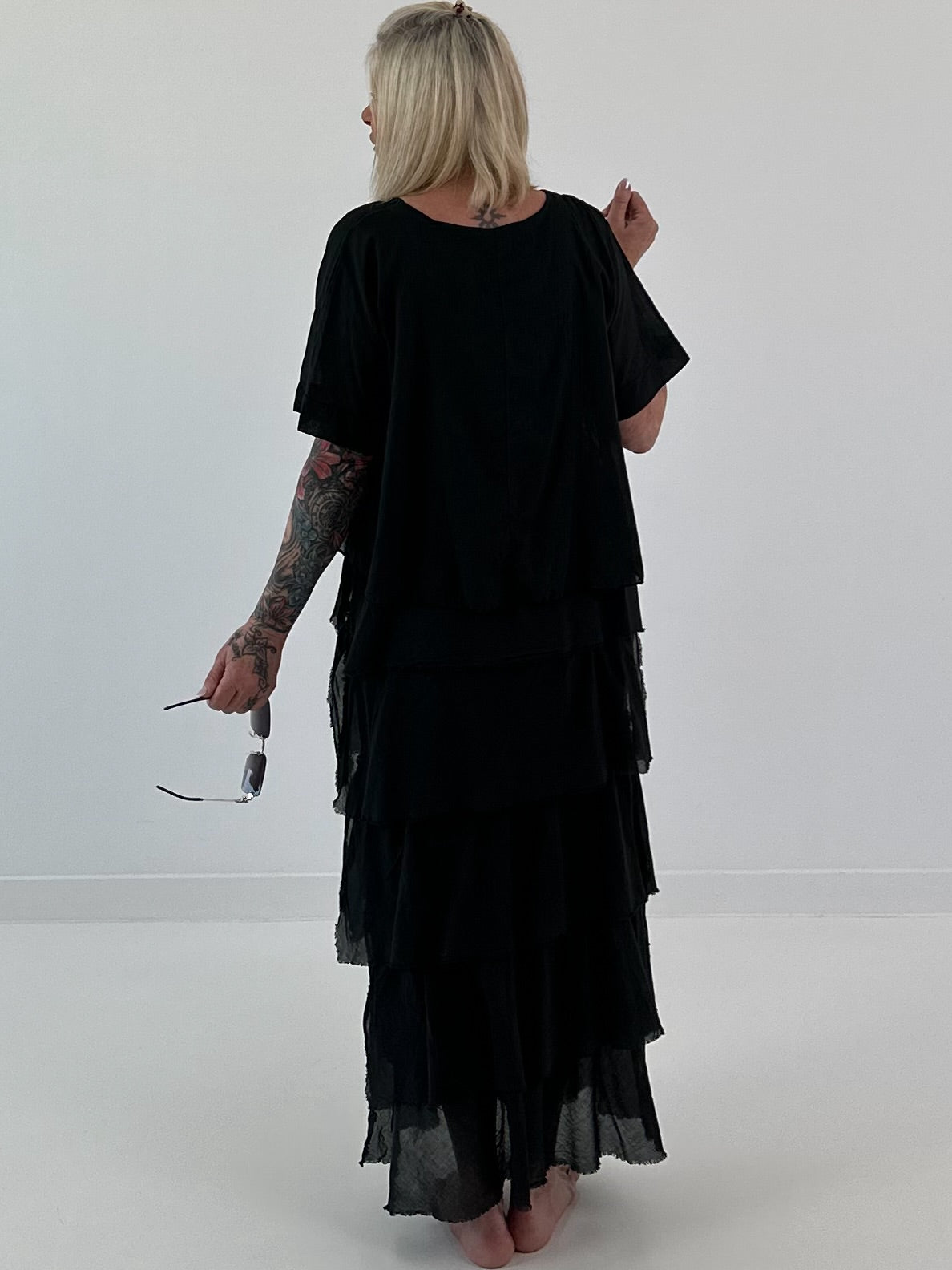 Kleid im Lagenlook - schwarz