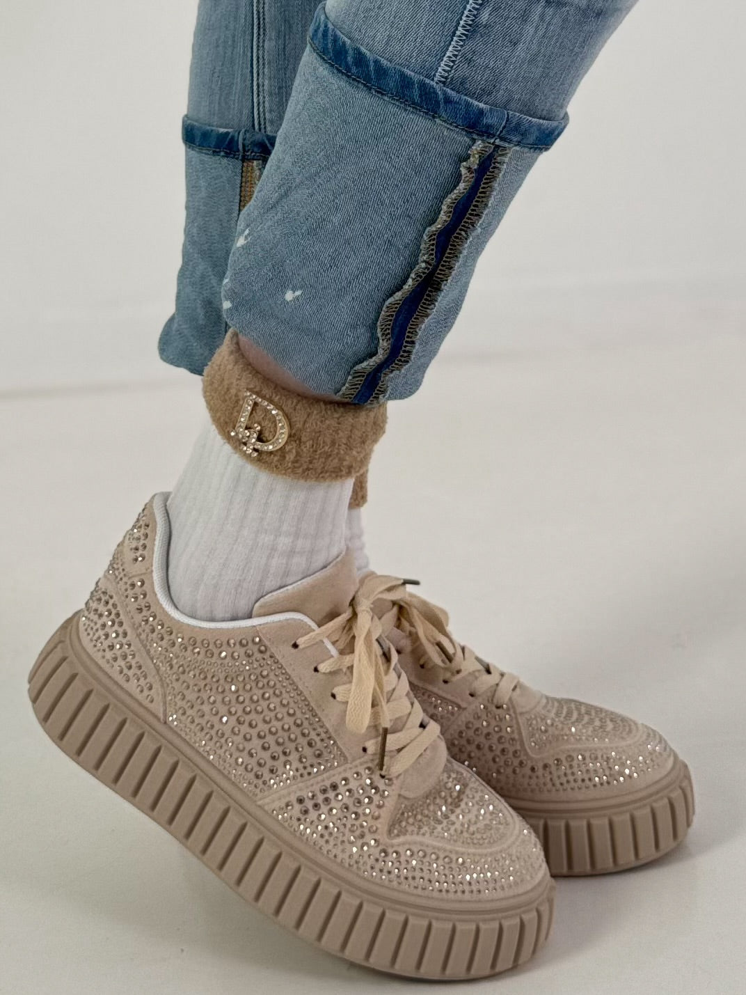 Sneaker Modell "Glow Rebel" - beige