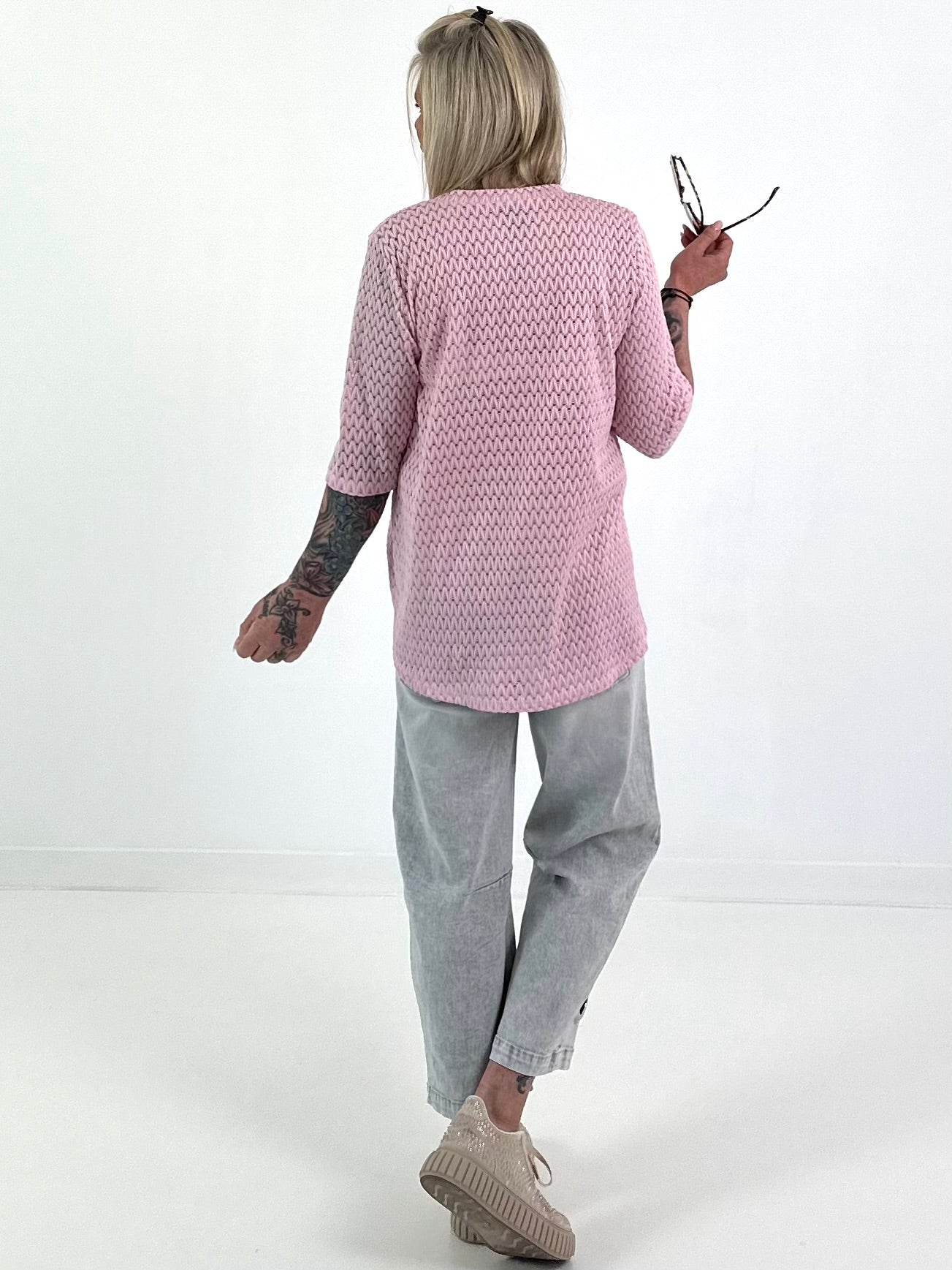 T-shirt with half sleeves - pink