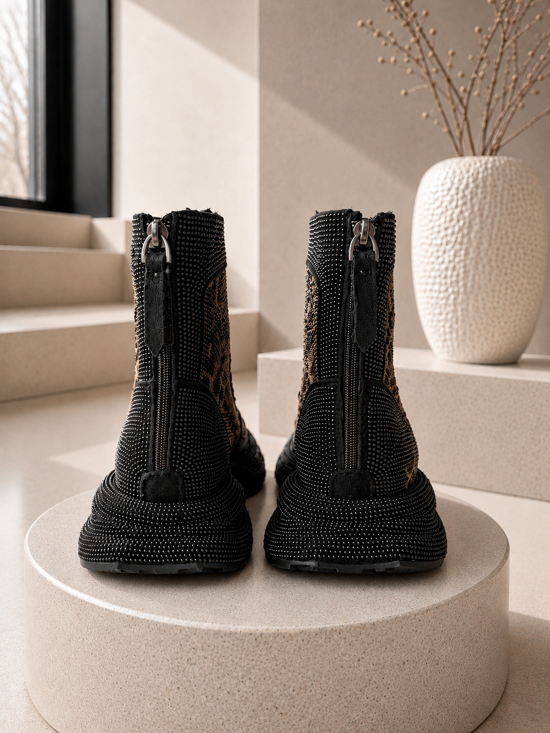 Bootie sparkle allover - black