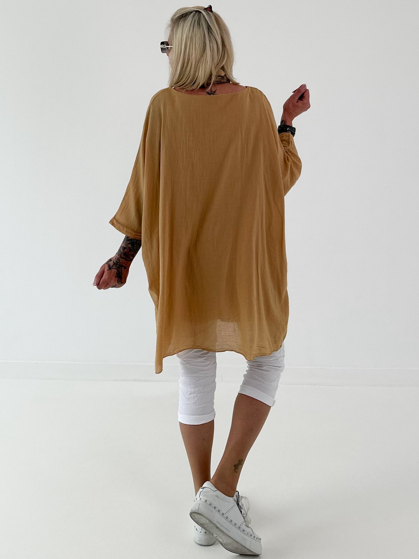 Tunika im Layer-Look - camel