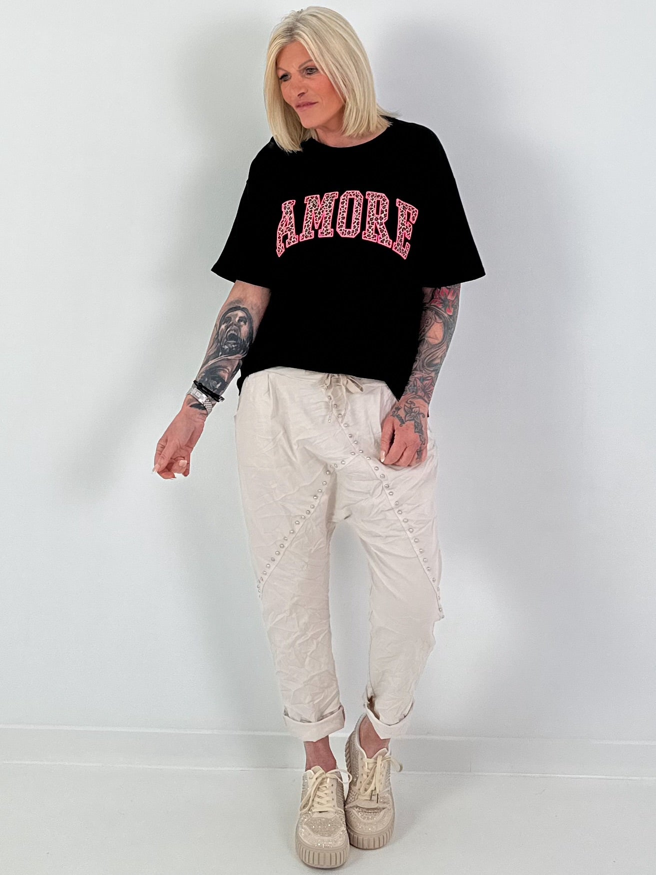 T-Shirt Amore - schwarz