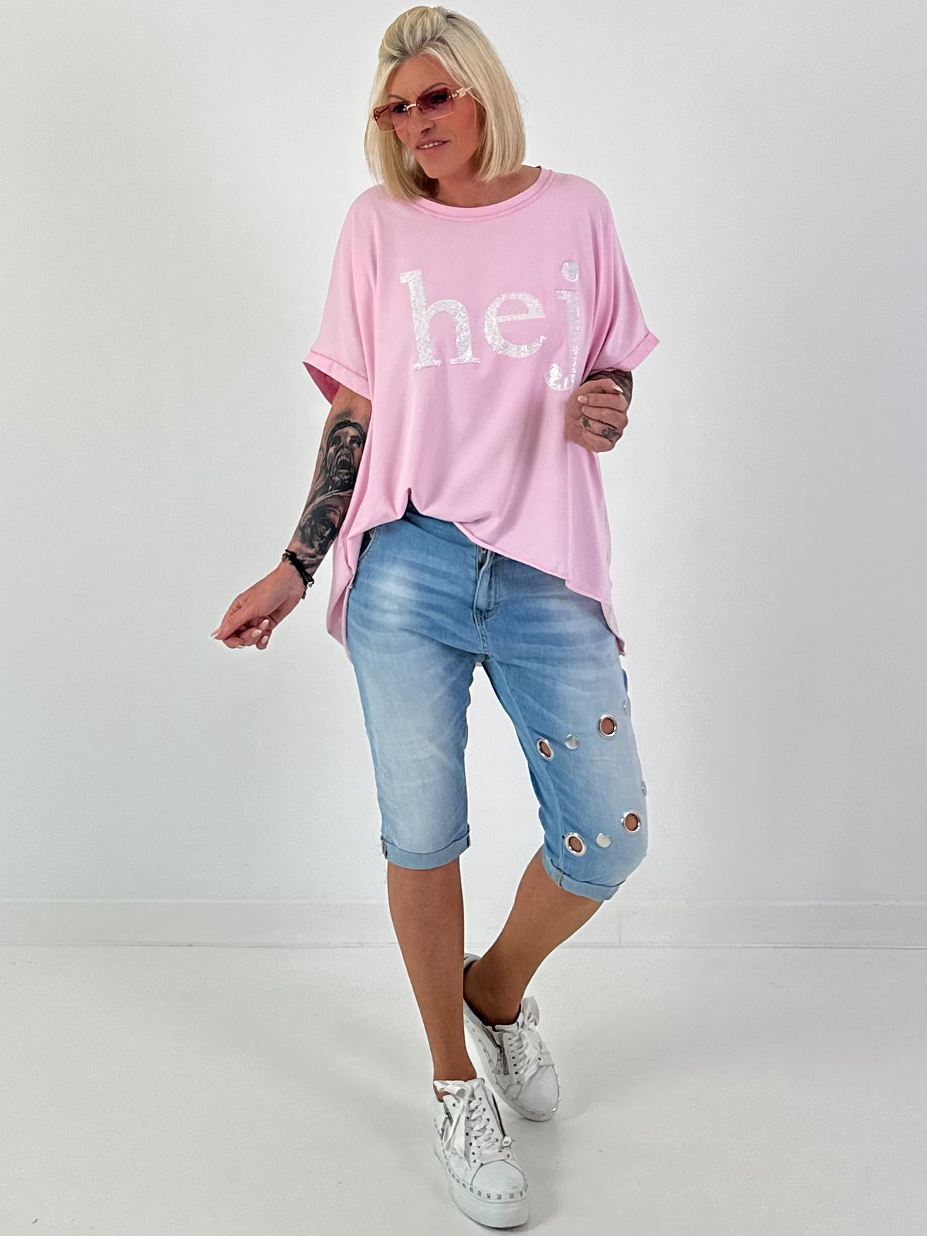 T-Shirt Hey - pink