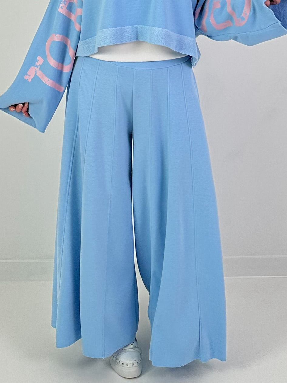Palazzo-Hose - hellblau