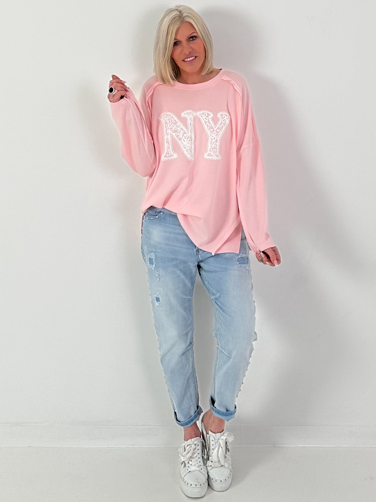 Sweater NY - rosa