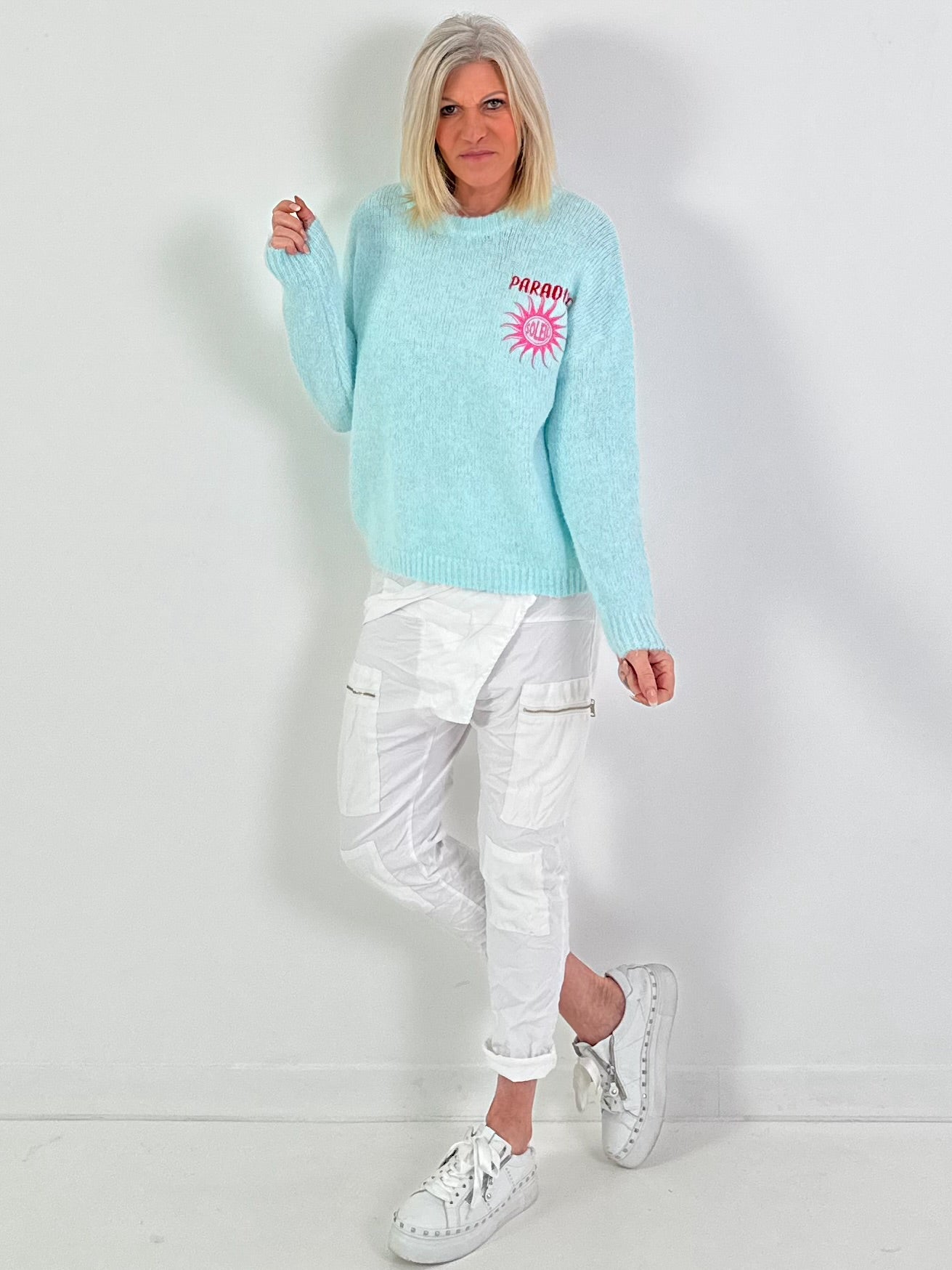 Pullover Modell "Paradise" - türkis