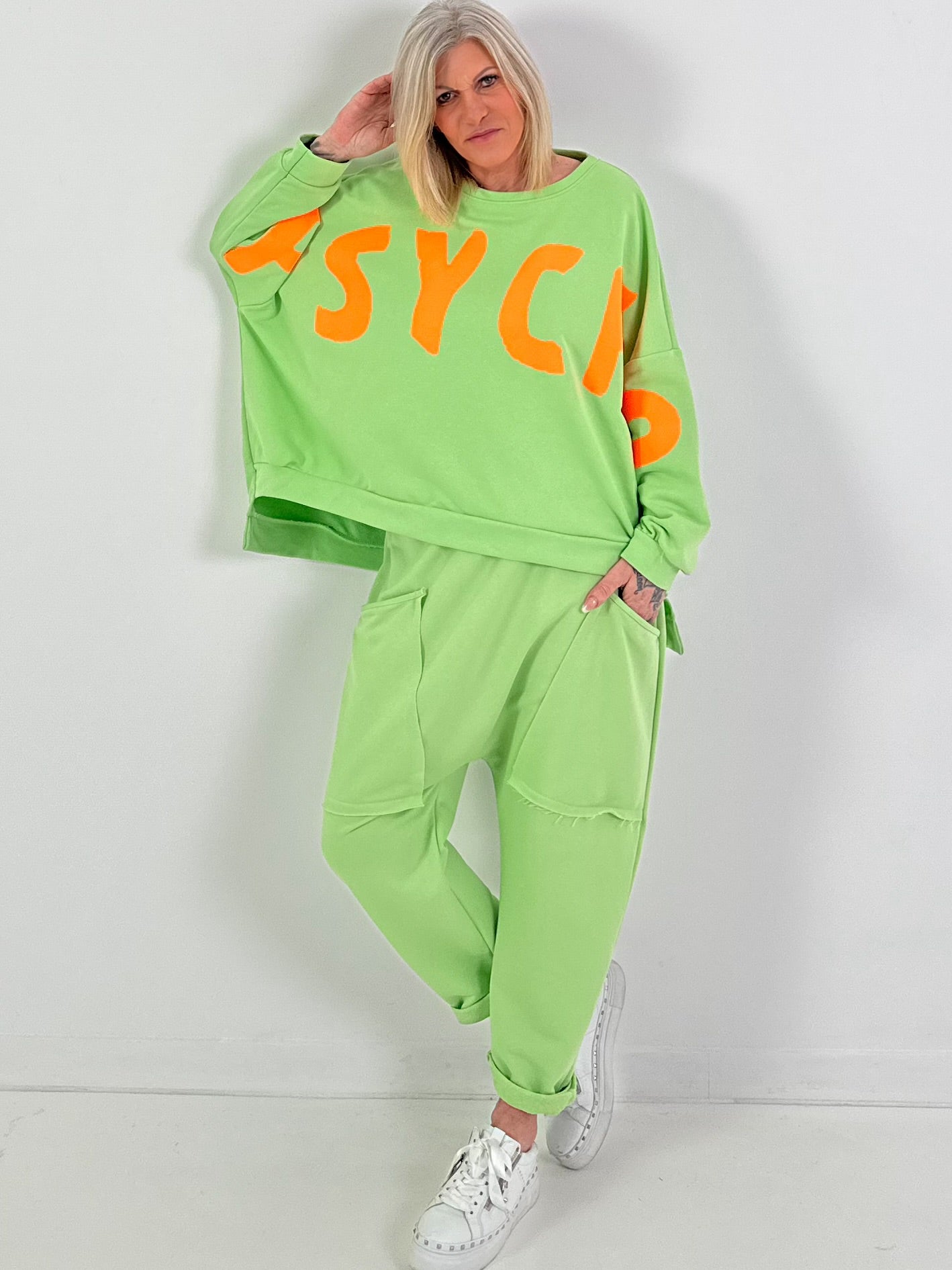 Baggy Hose Modell "Big Pocket" - pistazie