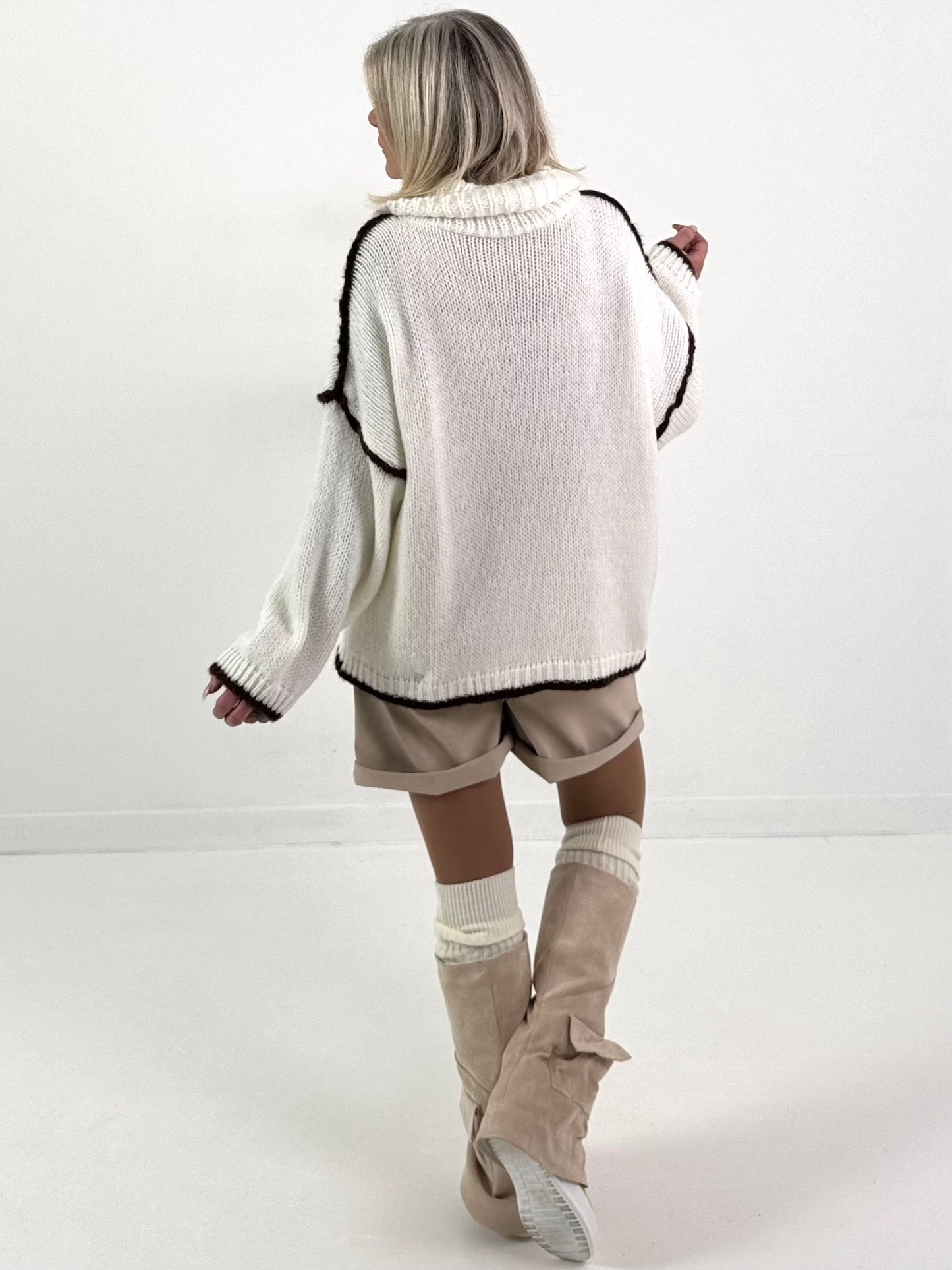 Pullover Modell "Cozy City Chic" - ecru