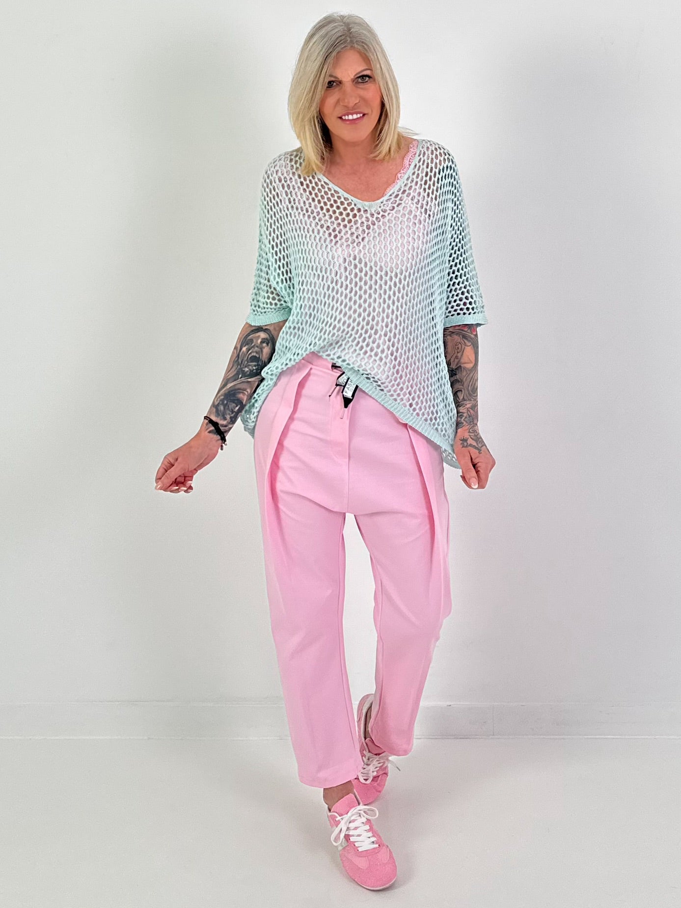 Gehaakt shirt - mintgroen