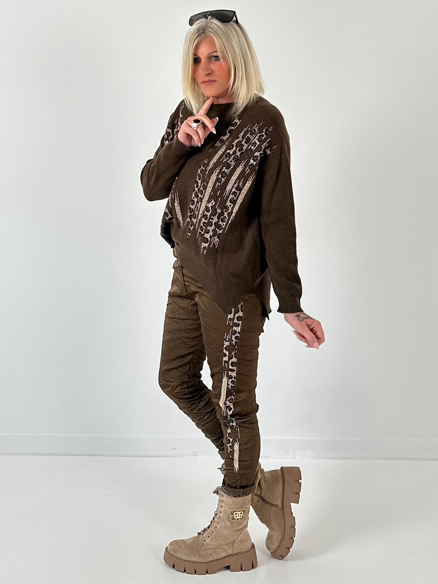 Pullover Modell "Wildstyle" - schoko