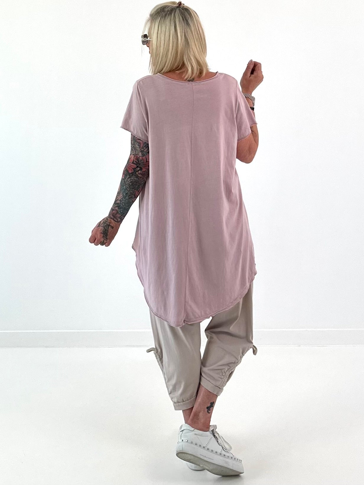 Oversized T-Shirt - puderrosa