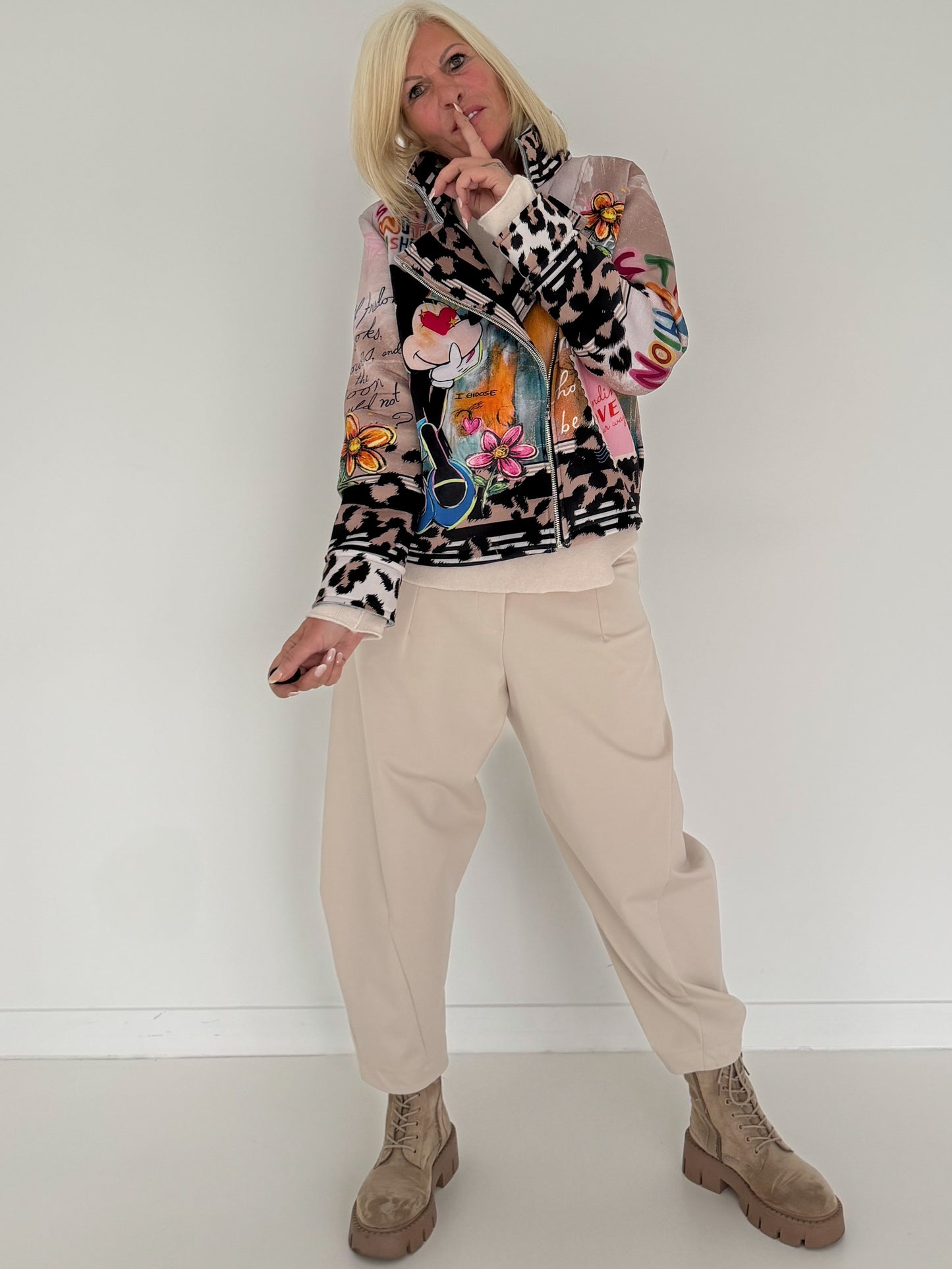Jacke Stay With Fashion - leo-mehrfarbig ( lieferbar ab ca. 07.09.26)