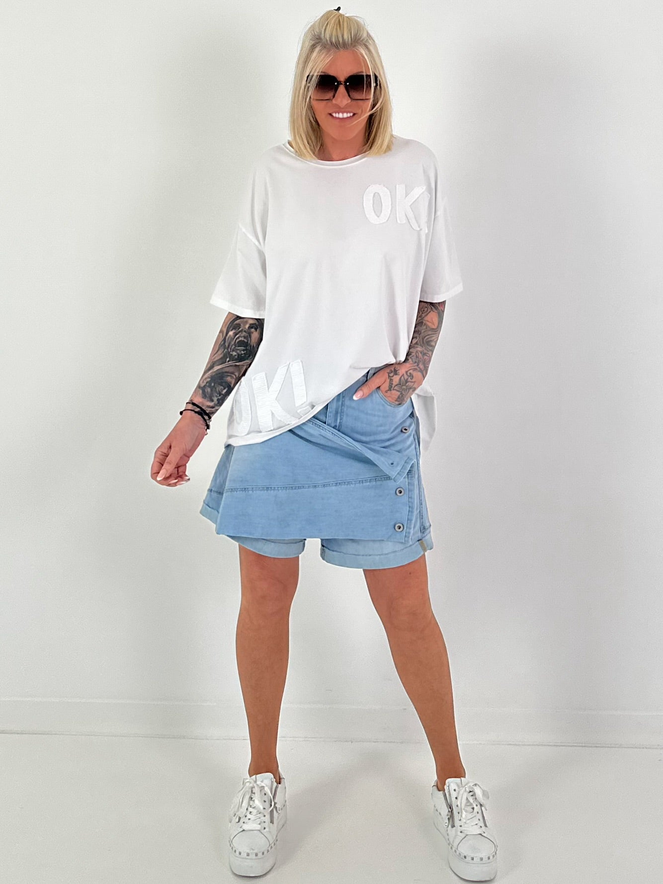T-Shirt OK! - white