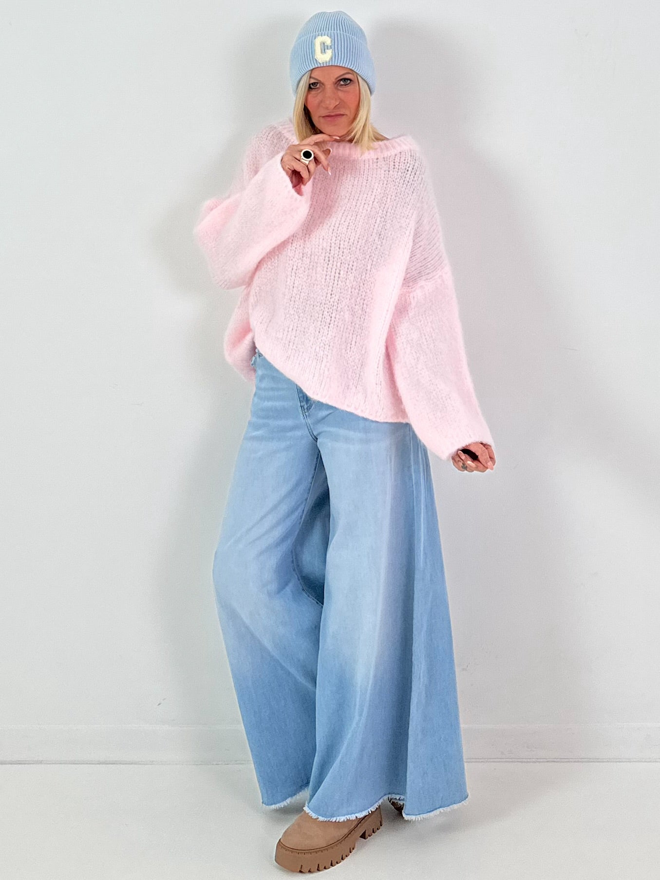 Pullover Modell "Aura Glow" - babyrosa