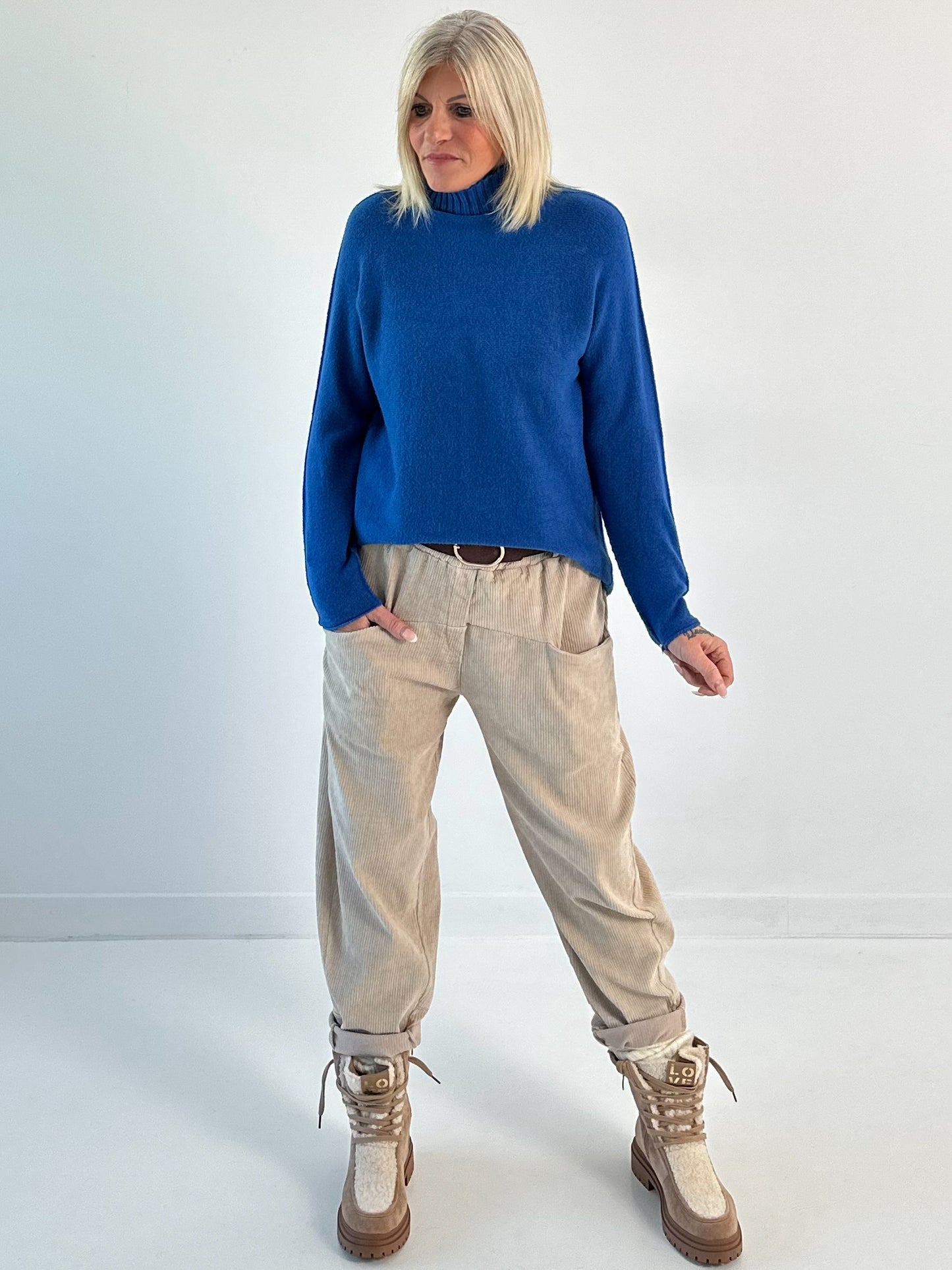 Trui model "Minimal Chic" - blauw