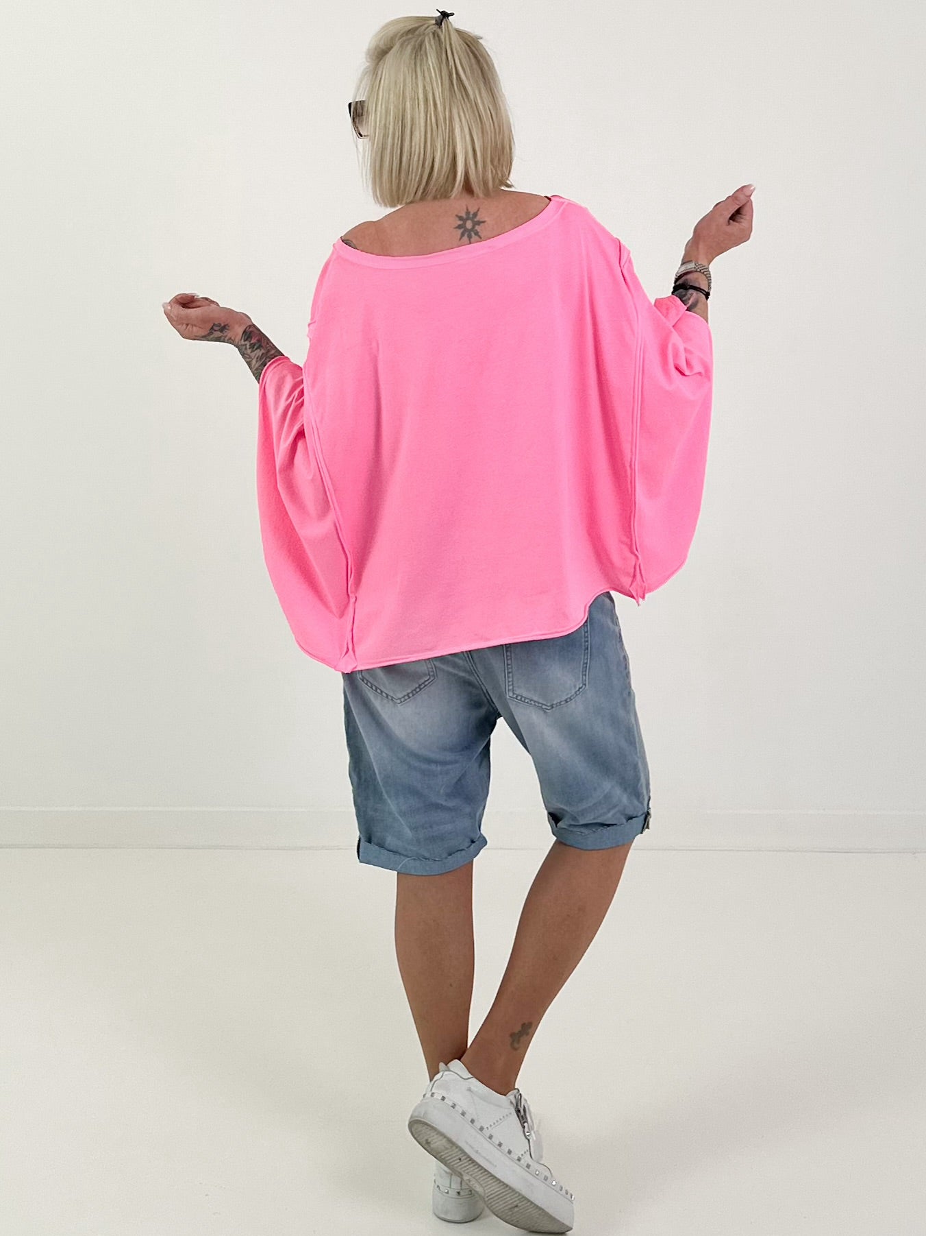Oversized Shirt Normal is Boring - neon pink