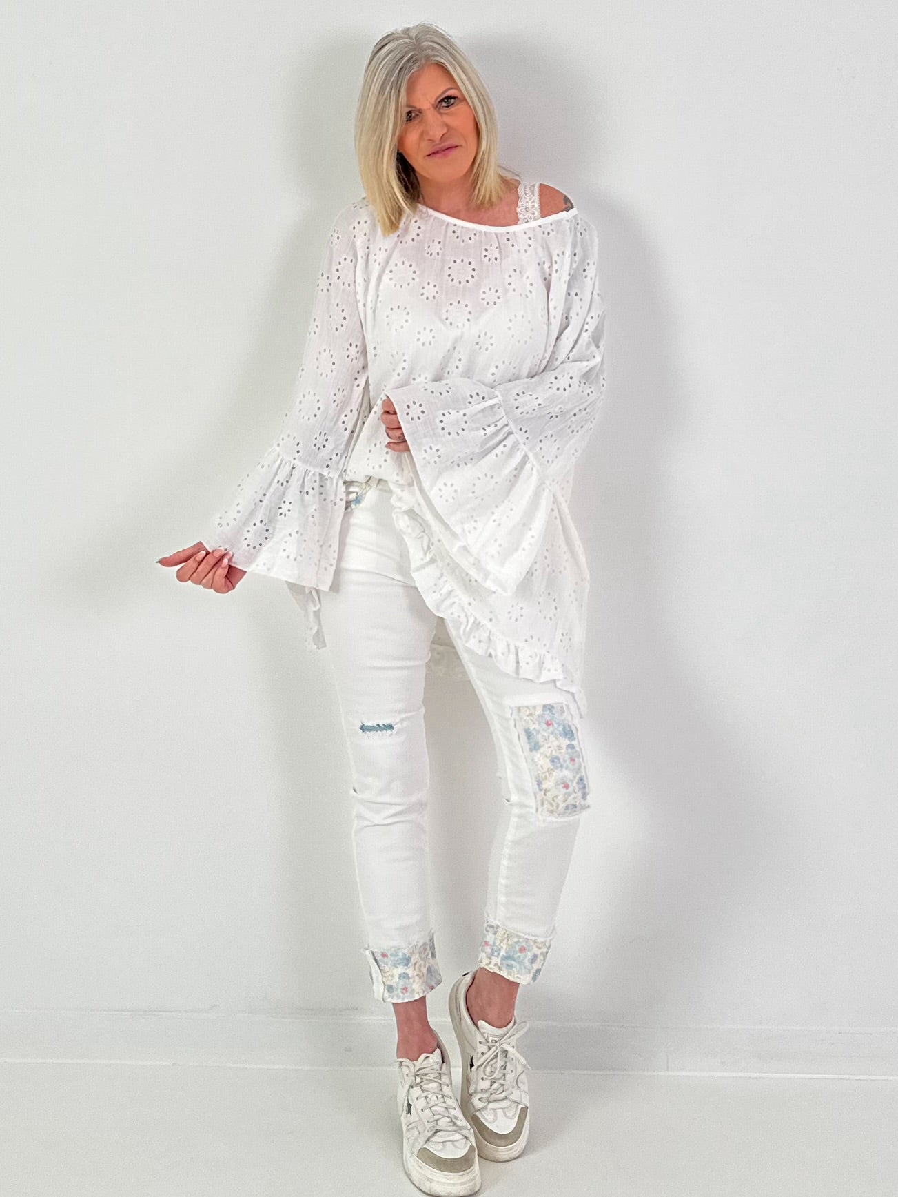 Top met satijnlook - verkrijgbaar in 6 kleuren