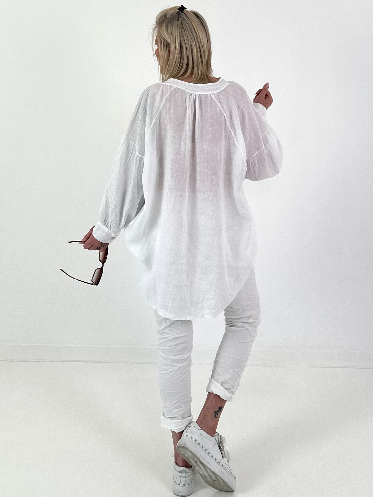 Pirate Tunic Linen - white