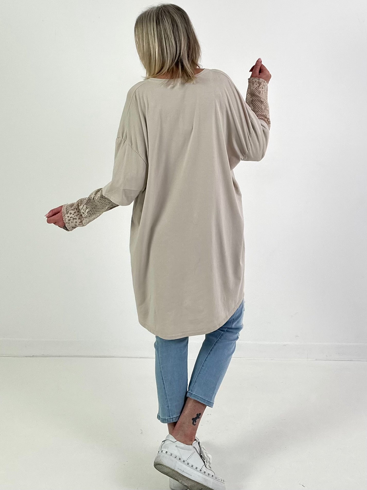 Shirt Modell "Soft Spark" - beige