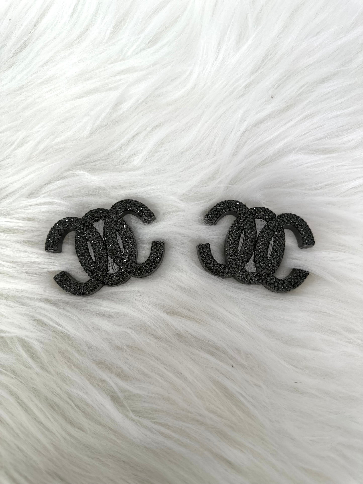 Magnetbrosche Modell "Double Elegance" - schwarz