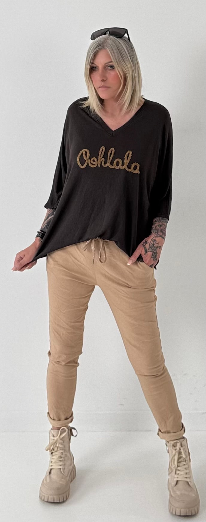 Pants model "Diana" - light camel