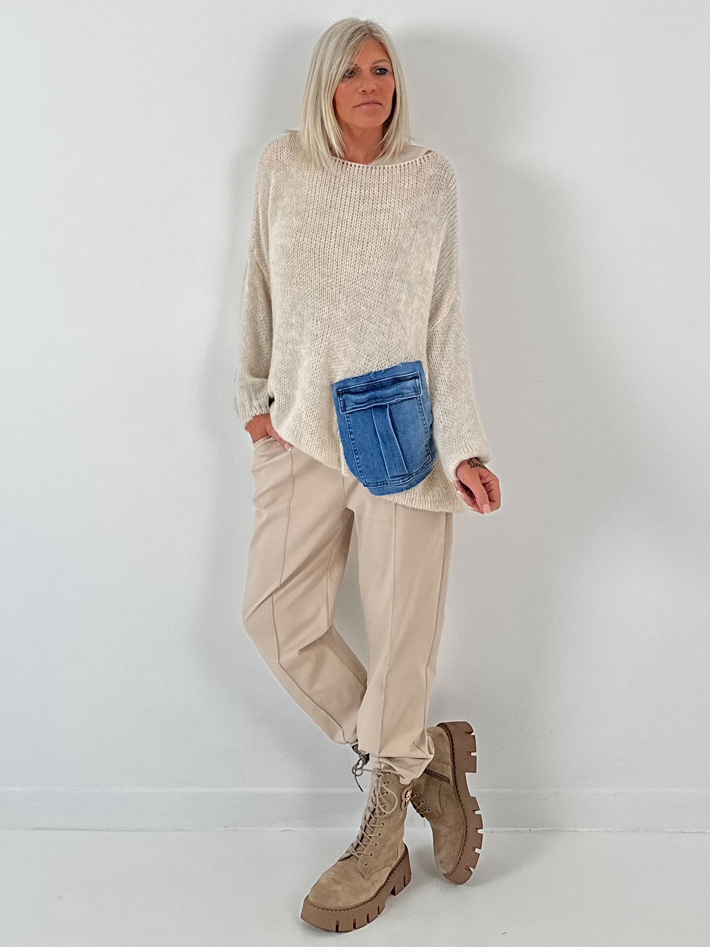 Broek model "Liv" - beige