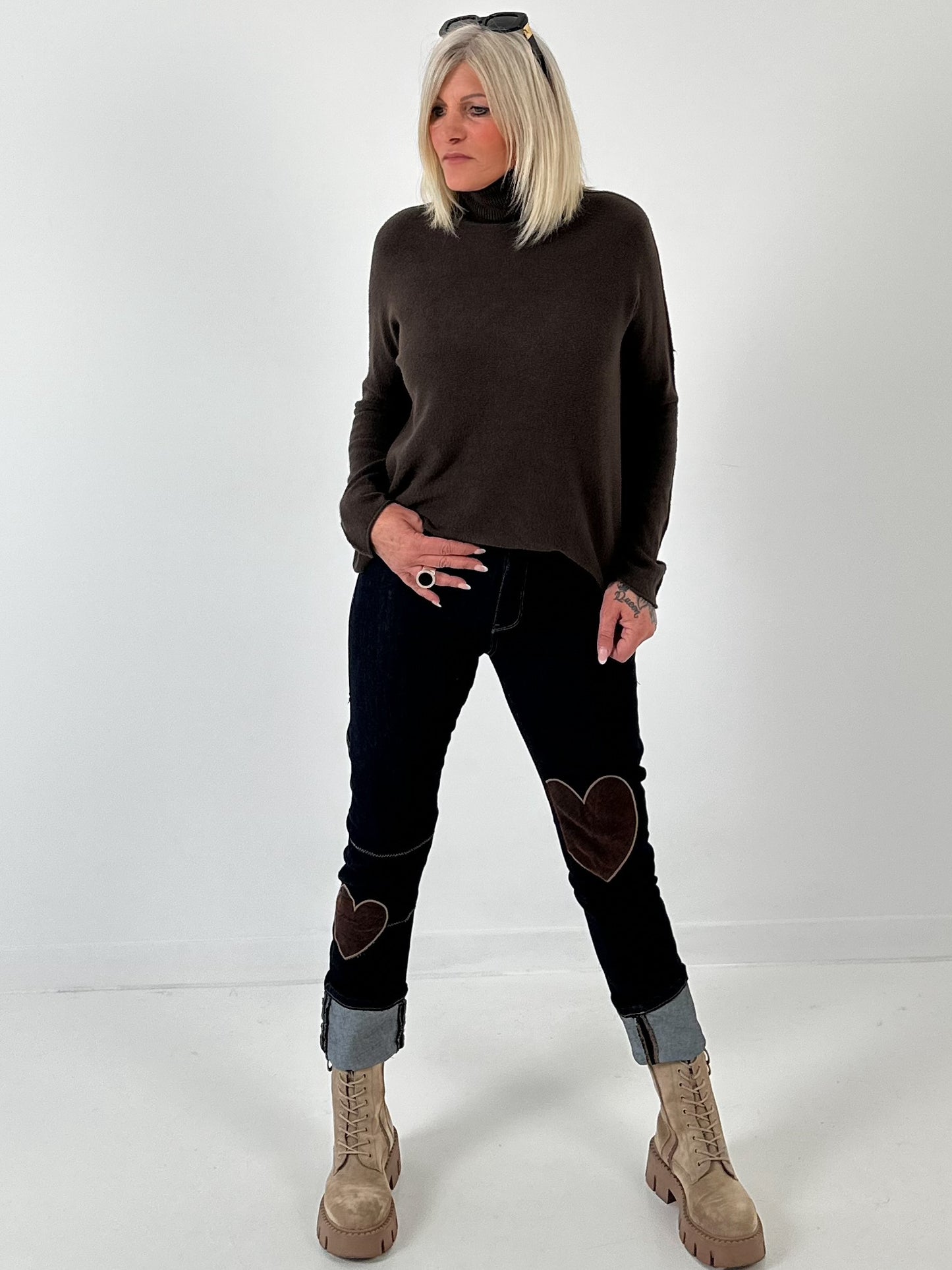 Babycord broek model "Soft Motion 3" - mokka-multicolor