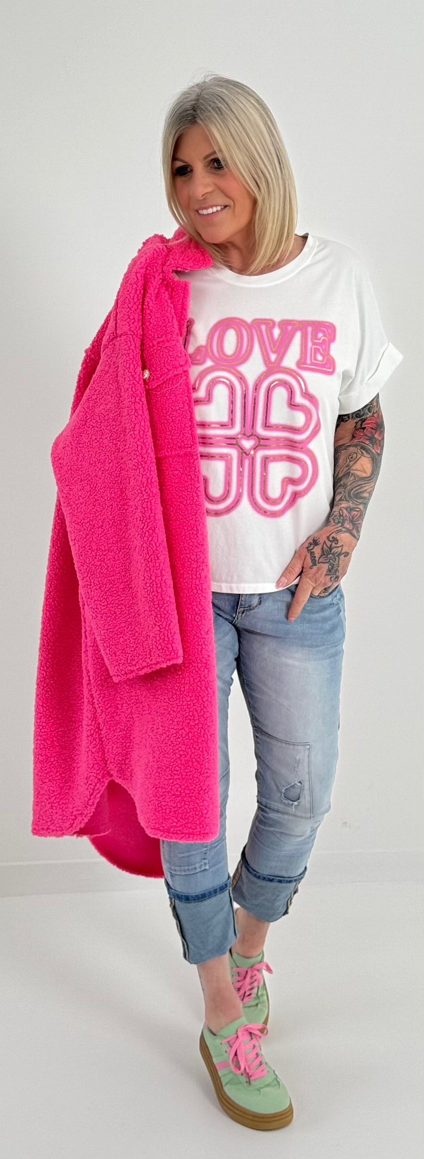 T-shirt model "Love" - white