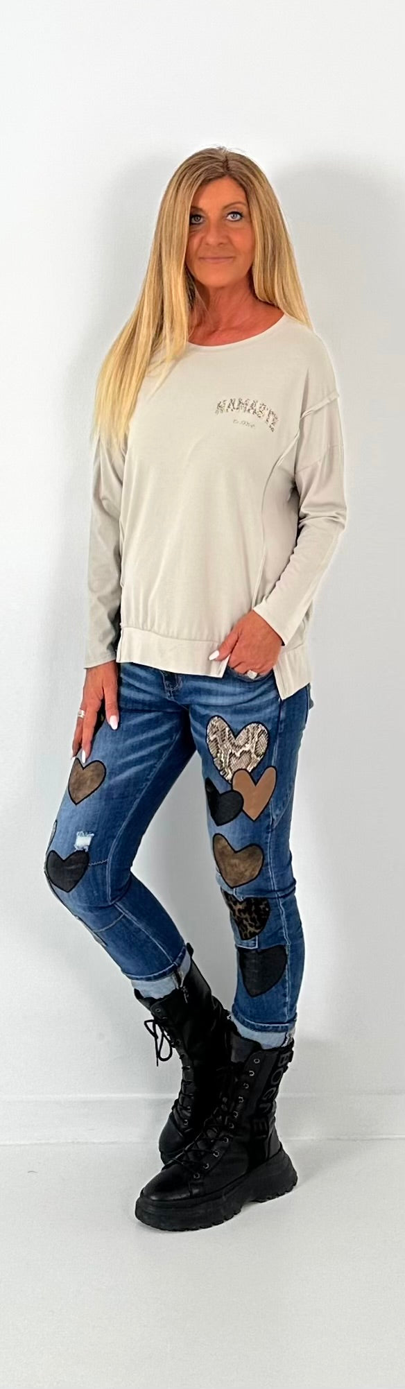 Shirt Modell "Silent Energy" - beige