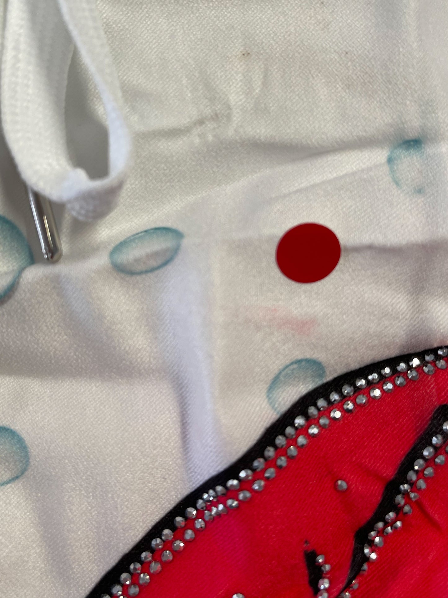 Broek model "Adventure" - wit-rood-veelkleurig