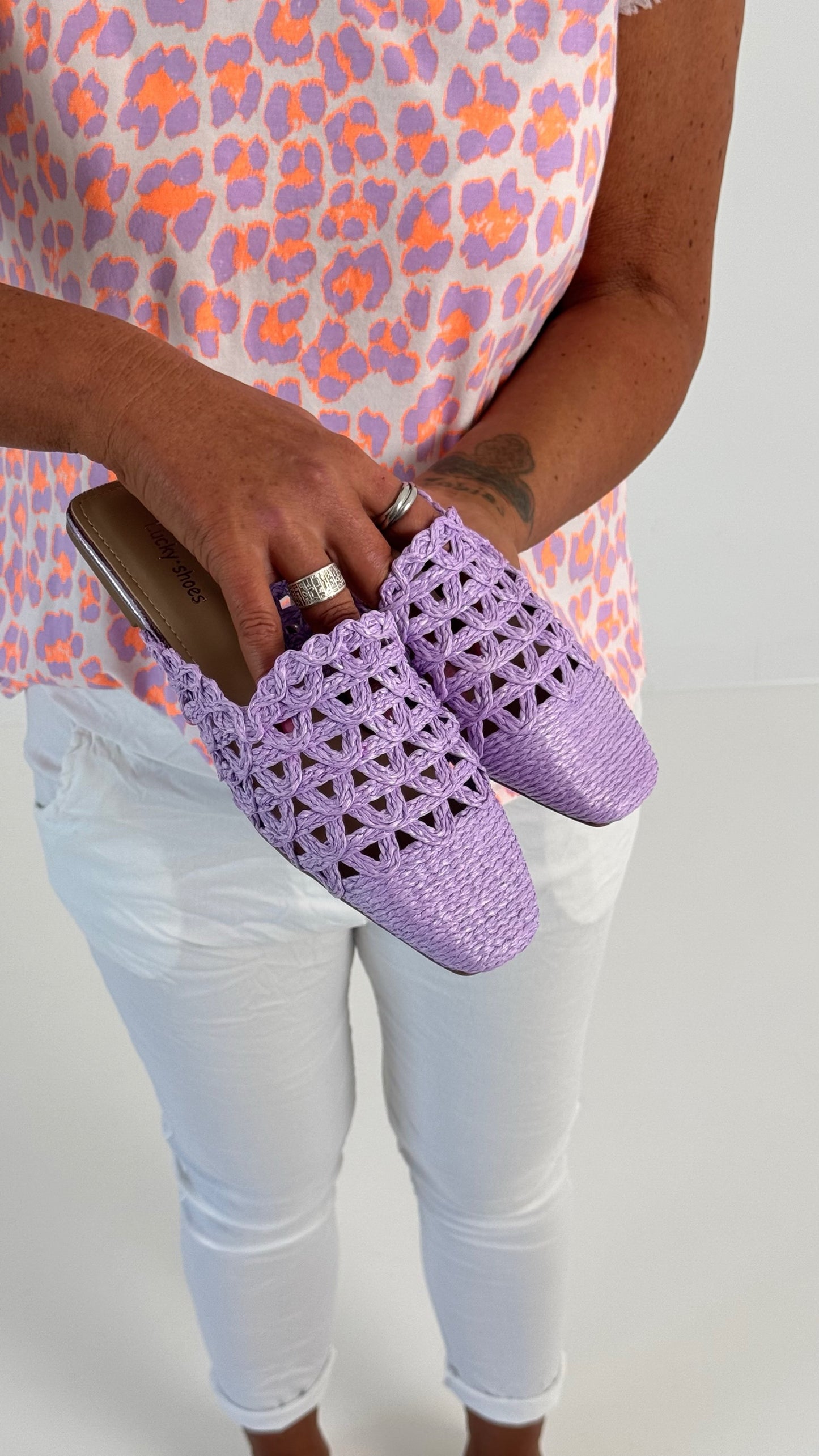 Sandal model "Liv" - lilac
