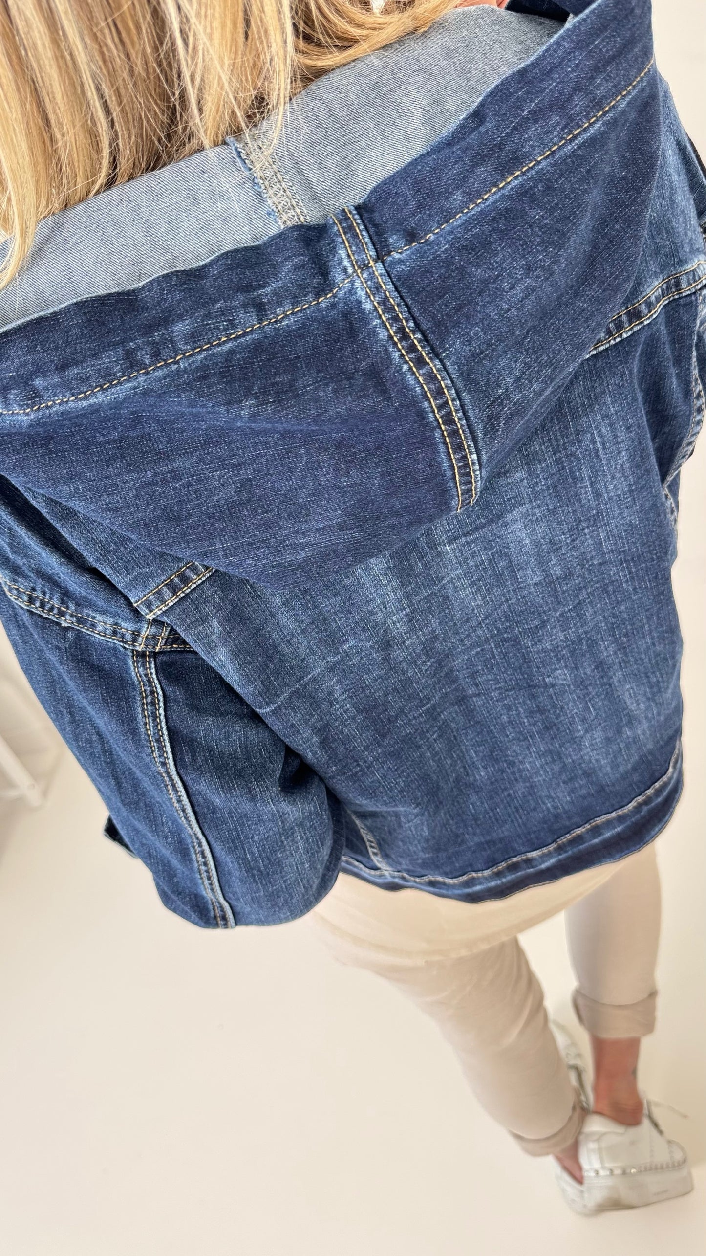 Denim jacket model "Avira" - dark denim