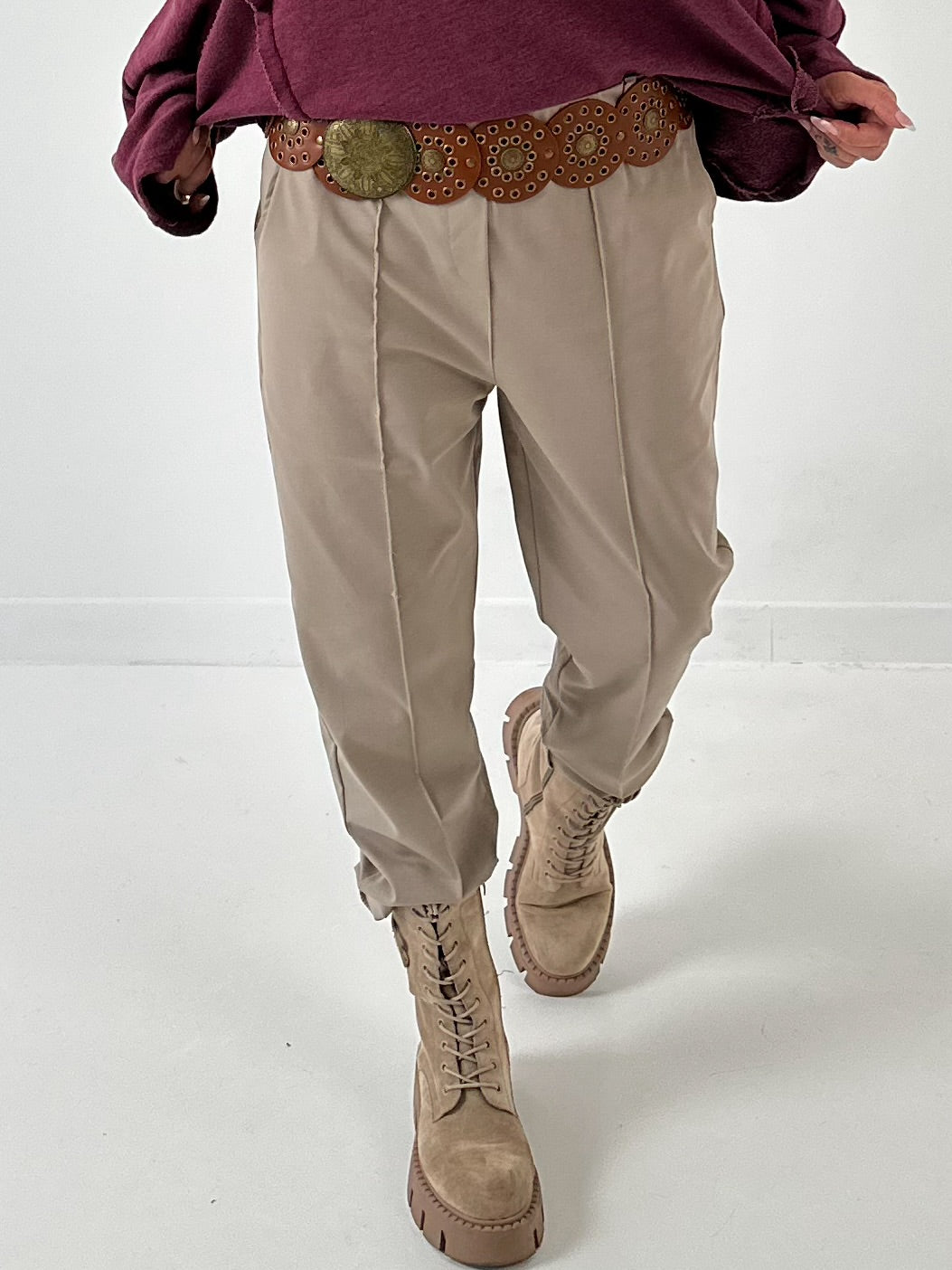 Belt model "Solea" - cognac