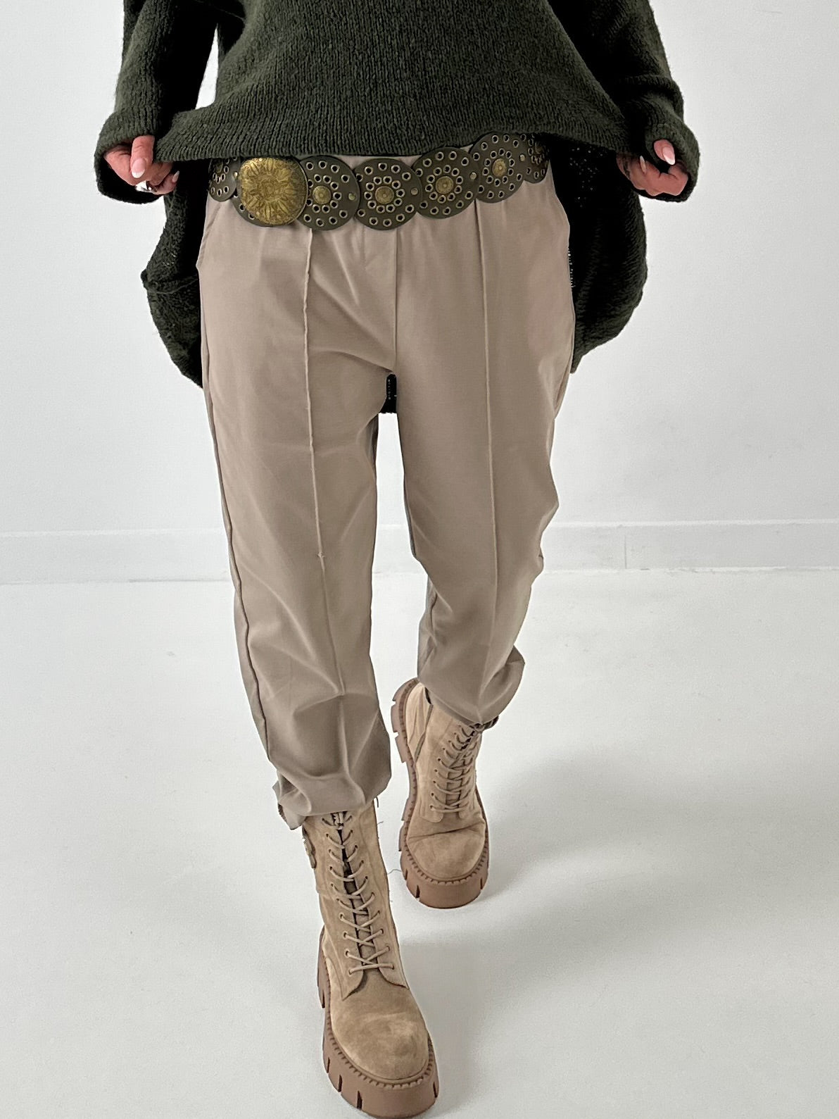 Belt model "Solea" - olive