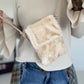 Kleine Felltasche / Phone Bag - creme