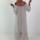 Carmen Sommerkleid mit Tupfen - beige