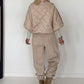 Weste mit Streifen - beige-mokka