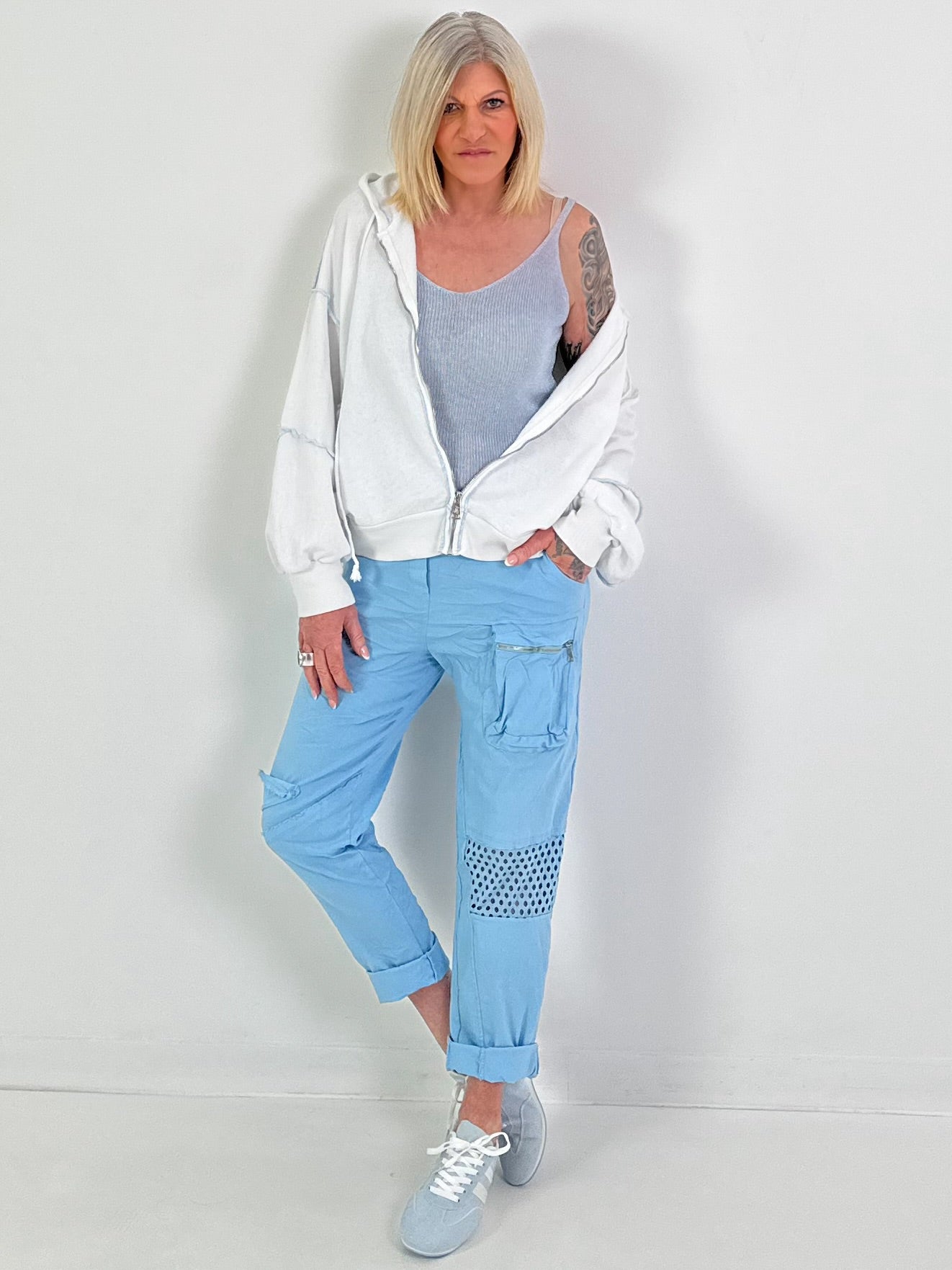 Edles Stricktop mit Lurex - 6 Farben