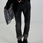 Destroyed Jeans with trendy details - used black