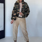 Puffy-Bomberjacke im Camouflage-Look - oliv-mehrfarbig