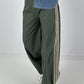 Pants with elastic waistband - olive