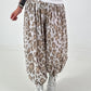 Leichte Pumphose mit stylischem Print  - weiss -mehrfarbig