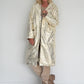 Vintage-look coat with gold effect - gold-ecru